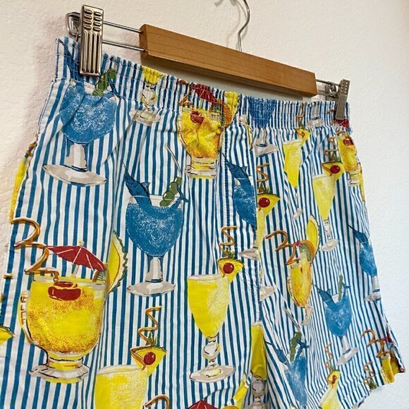 Vintage Joe Boxer Girlfriend Cocktail Glass PJ Shorts - Picture 2 of 4